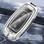 Zinc alloy genuine leather car key case for Hyundai series