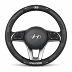 3D Embossed Genuine Leather Steering Wheel Cover For Hyundai
