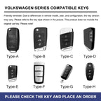 Zinc alloy genuine leather car key case for Volkswagen series