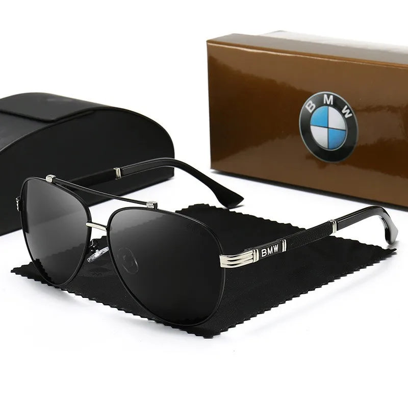 Premium Polarized Aviator Sunglasses Set For BMW