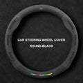Alcantara Suede 3D Embossed Steering Wheel Cover For Skoda