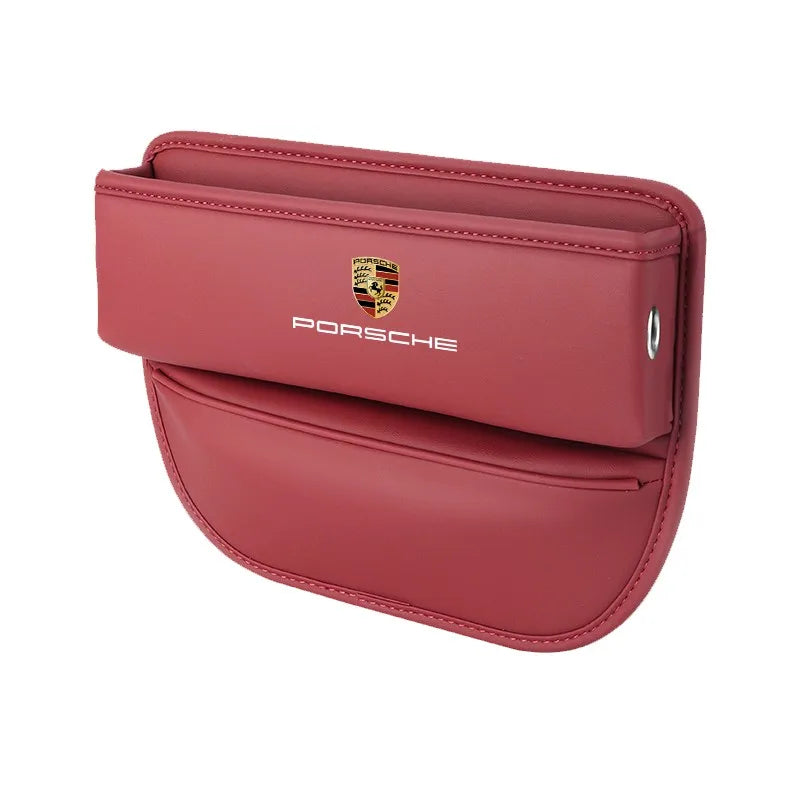 Car seat gap leather storage box suitable for Porsche