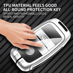 Zinc alloy genuine leather car key case for Kia series