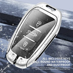 Zinc alloy genuine leather car key case for Citroen series