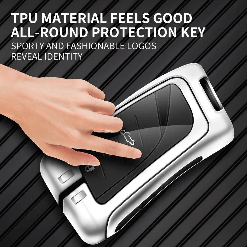Zinc alloy genuine leather car key case for Lexus series