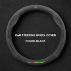 Alcantara Suede 3D Embossed Steering Wheel Cover For Lexus
