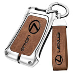 Zinc alloy genuine leather car key case for Lexus series