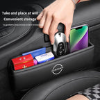 Car seat gap leather storage box suitable for Nissan