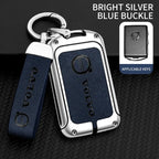 Zinc alloy genuine leather car key case for Volvo series