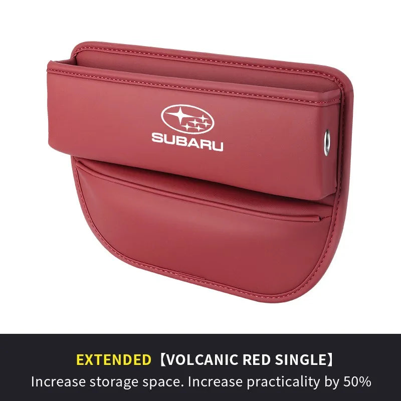 Car seat gap leather storage box suitable for Subaru