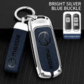 Zinc alloy genuine leather car key case for Mazda series