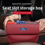 Car seat gap leather storage box suitable for Ford