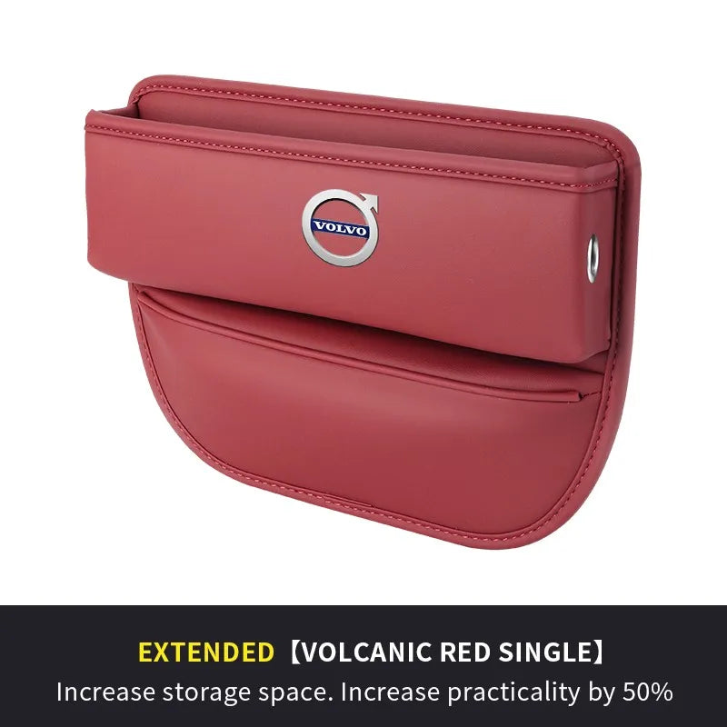 Car seat gap leather storage box suitable for Volvo