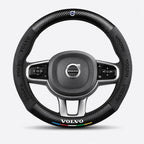 Car steering wheel cover in carbon fiber suede style suitable for Volvo