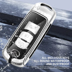 Zinc alloy genuine leather car key case for Mazda series