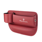Car seat gap storage box with cup holder suitable for Maserati