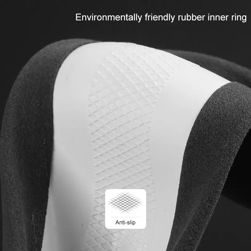 Alcantara Suede 3D Embossed Steering Wheel Cover For Ford