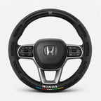 Car steering wheel cover in carbon fiber suede style suitable for Honda