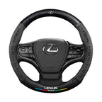 Car steering wheel cover in carbon fiber suede style suitable for Lexus