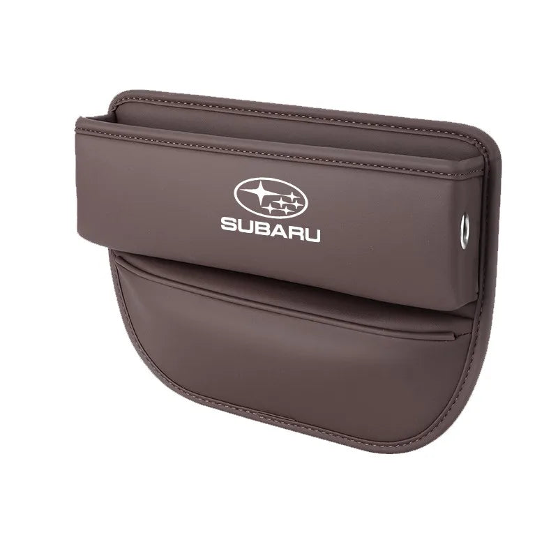 Car seat gap leather storage box suitable for Subaru