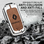 Zinc alloy genuine leather car key case for Renault series