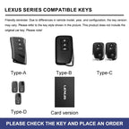 Zinc alloy genuine leather car key case for Lexus series