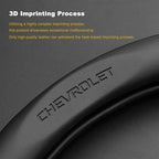 3D Embossed Genuine Leather Steering Wheel Cover For Chevrolet