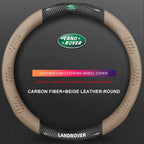 3D Embossed Genuine Leather Steering Wheel Cover For Land Rover