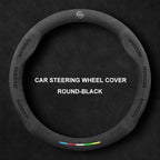 Alcantara Suede 3D Embossed Steering Wheel Cover For Nissan