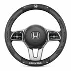 3D Embossed Genuine Leather Steering Wheel Cover For Honda