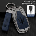 Zinc alloy genuine leather car key case for Maserati series