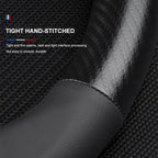 Carbon fiber genuine leather car steering wheel cover for Mercedes-Benz