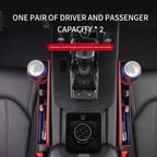 Car seat gap storage box with cup holder suitable for Land Rover