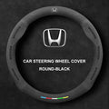 Alcantara Suede 3D Embossed Steering Wheel Cover For Honda