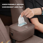 Premium Leather Car Seat Back Tissue Holder for Mercedes-Benz