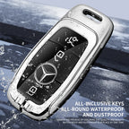Zinc alloy genuine leather car key case for Mercedes-Benz series