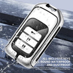Zinc alloy genuine leather car key case for Honda series