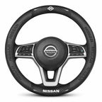 3D Embossed Genuine Leather Steering Wheel Cover For Nissan