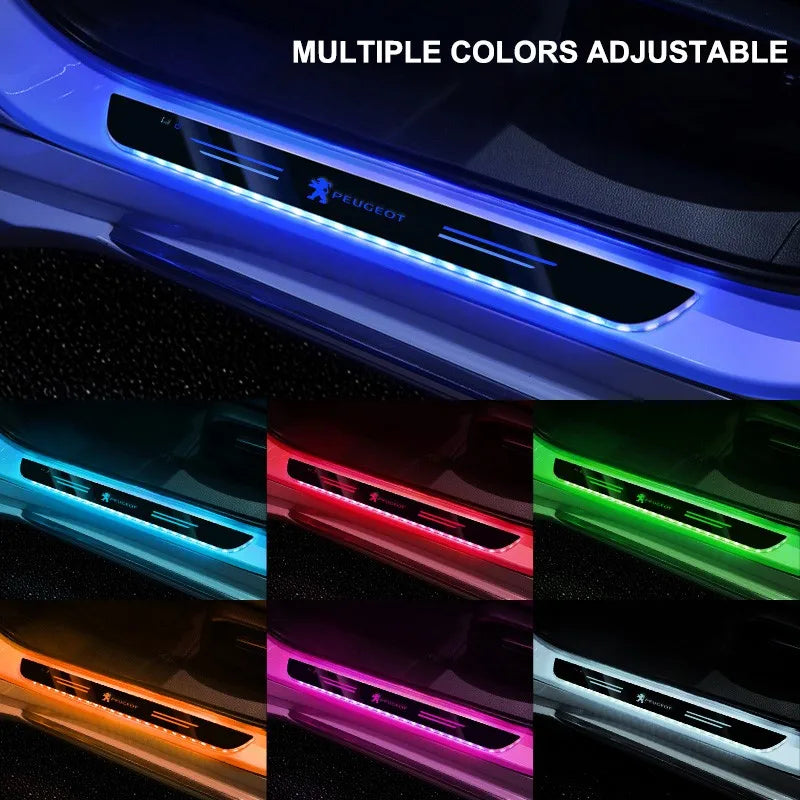 Customizable LED Car Pedal Lights For Peugeot