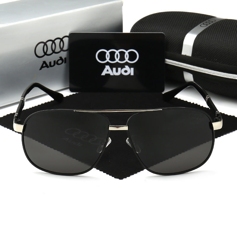 Audi High end luxury men driving polarized sunglasses, brand luxury anti glare, men and women Driver goggles