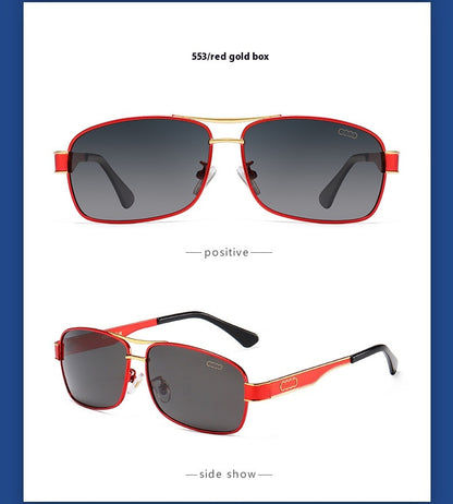 Audi Glasses UV400 Polarized Rectangle Sunglasses for Men Women Driving Motorcycle Cycling Glasses with AntiGlare Lens 553