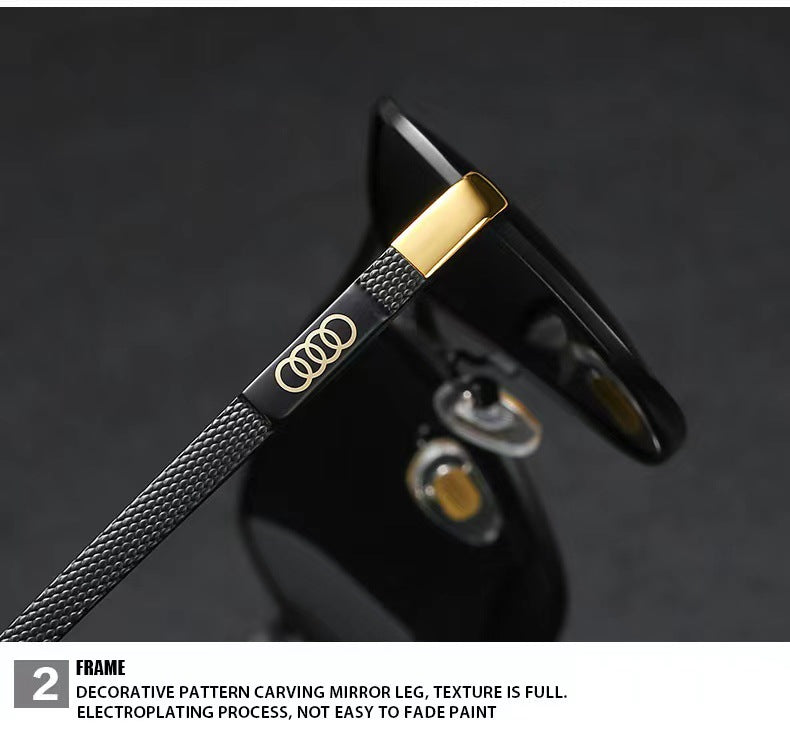 Audi Polarized UV400 Driving Sunglasses for Men/Women Square