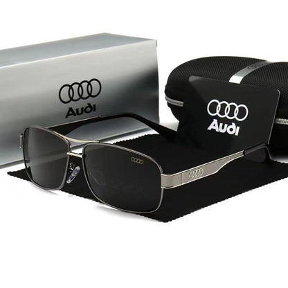 Audi Glasses UV400 Polarized Rectangle Sunglasses for Men Women Driving Motorcycle Cycling Glasses with AntiGlare Lens 553