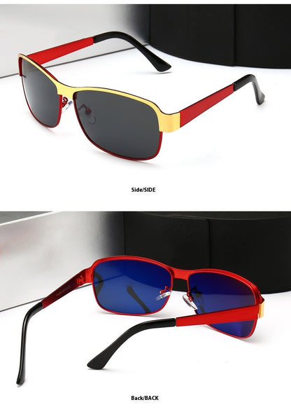 Audi Retro Oval UV400 Polarized Sunglasses for Men Women Motorcycle Glasses Anti-Glare Outdoor Adventure Shades