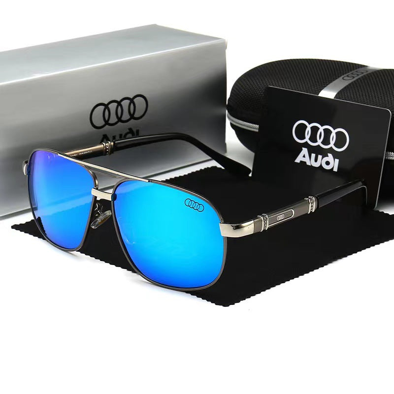 Audi High end luxury men driving polarized sunglasses, brand luxury anti glare, men and women Driver goggles